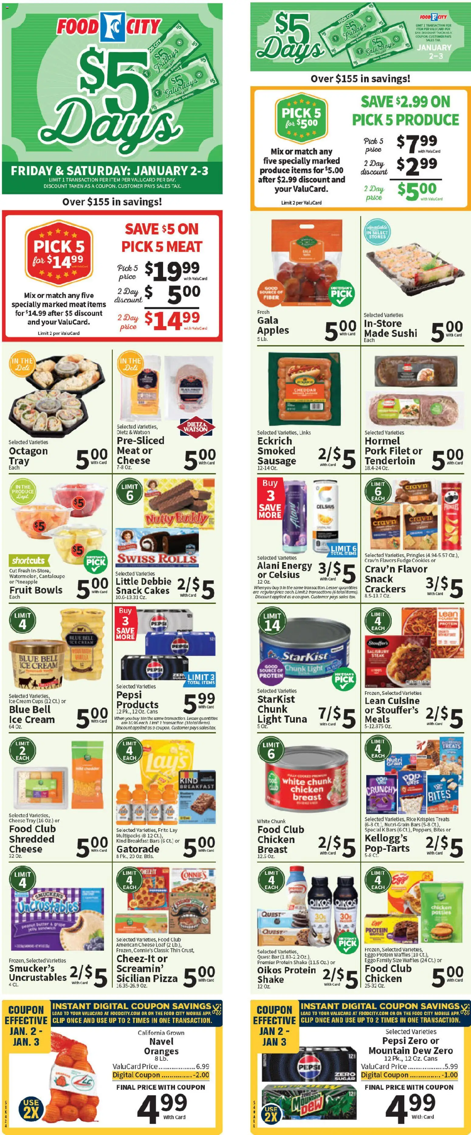 Ad Preview of Food City Weekly Ad from 01/01/2026