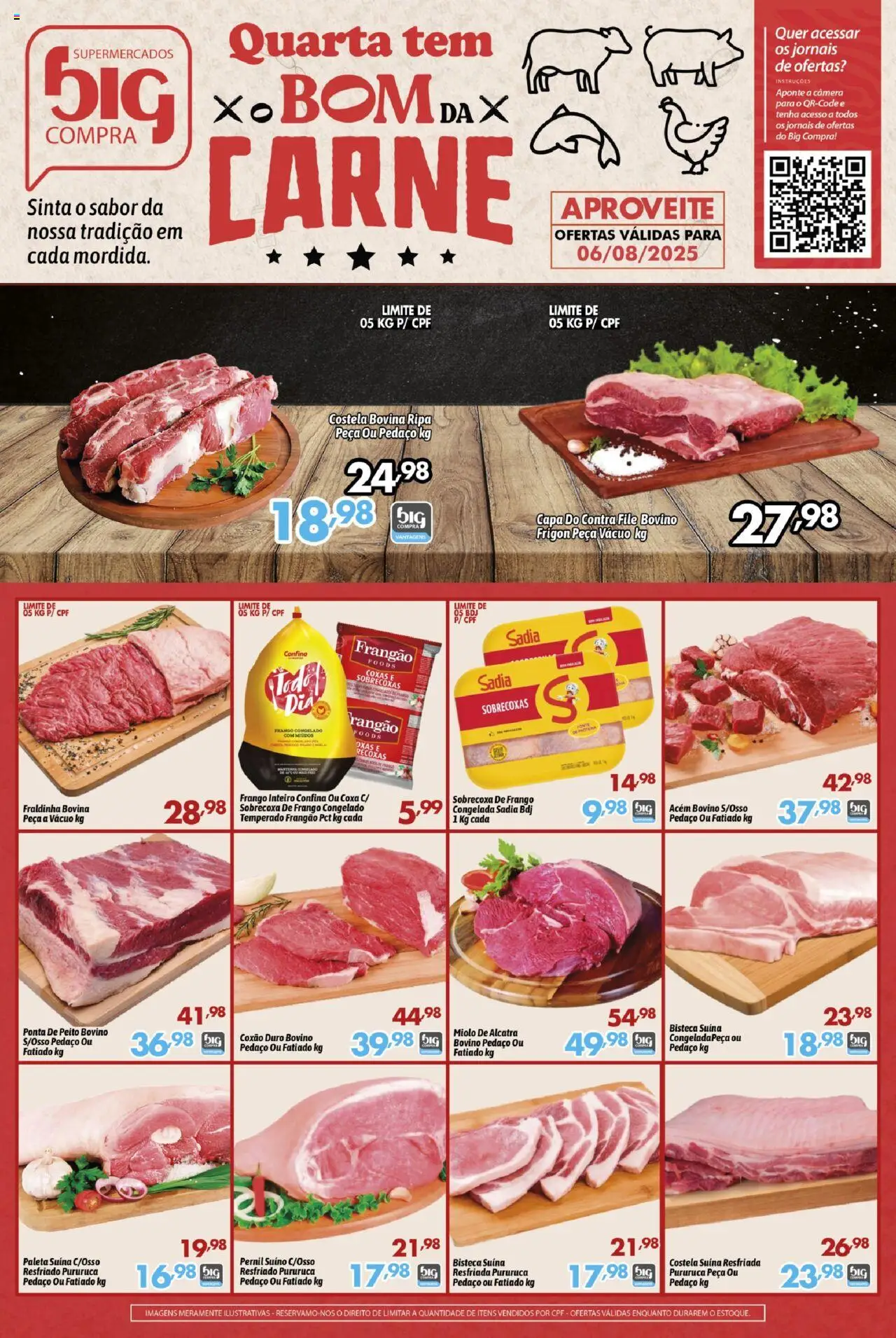 Big Compra folheto "Ofertas Bom da carne" válido a partir de 06/08/2025 - número de página 1