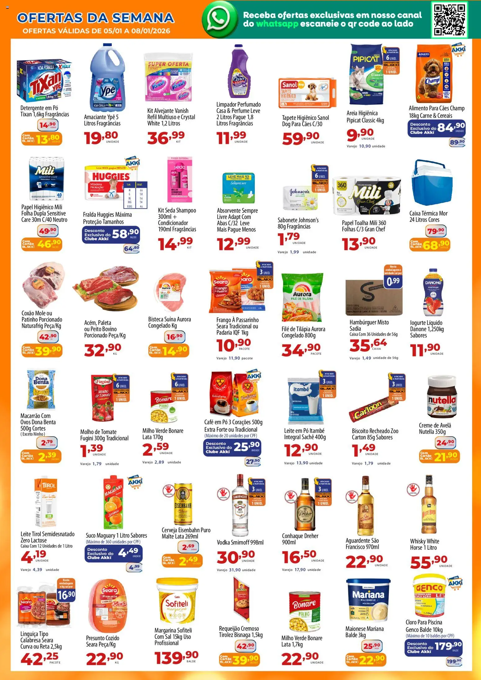 Pré-Visualização do folheto "Ofertas da semana" da loja Akki Atacadista válido a partir de 05/01/2026
