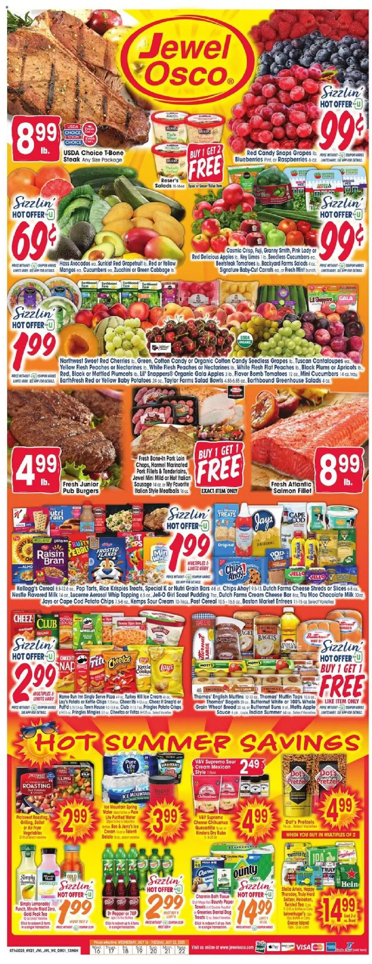 Jewel Osco Weekly Ad - IN from 07/16/2025 - Flyer - Page number 1