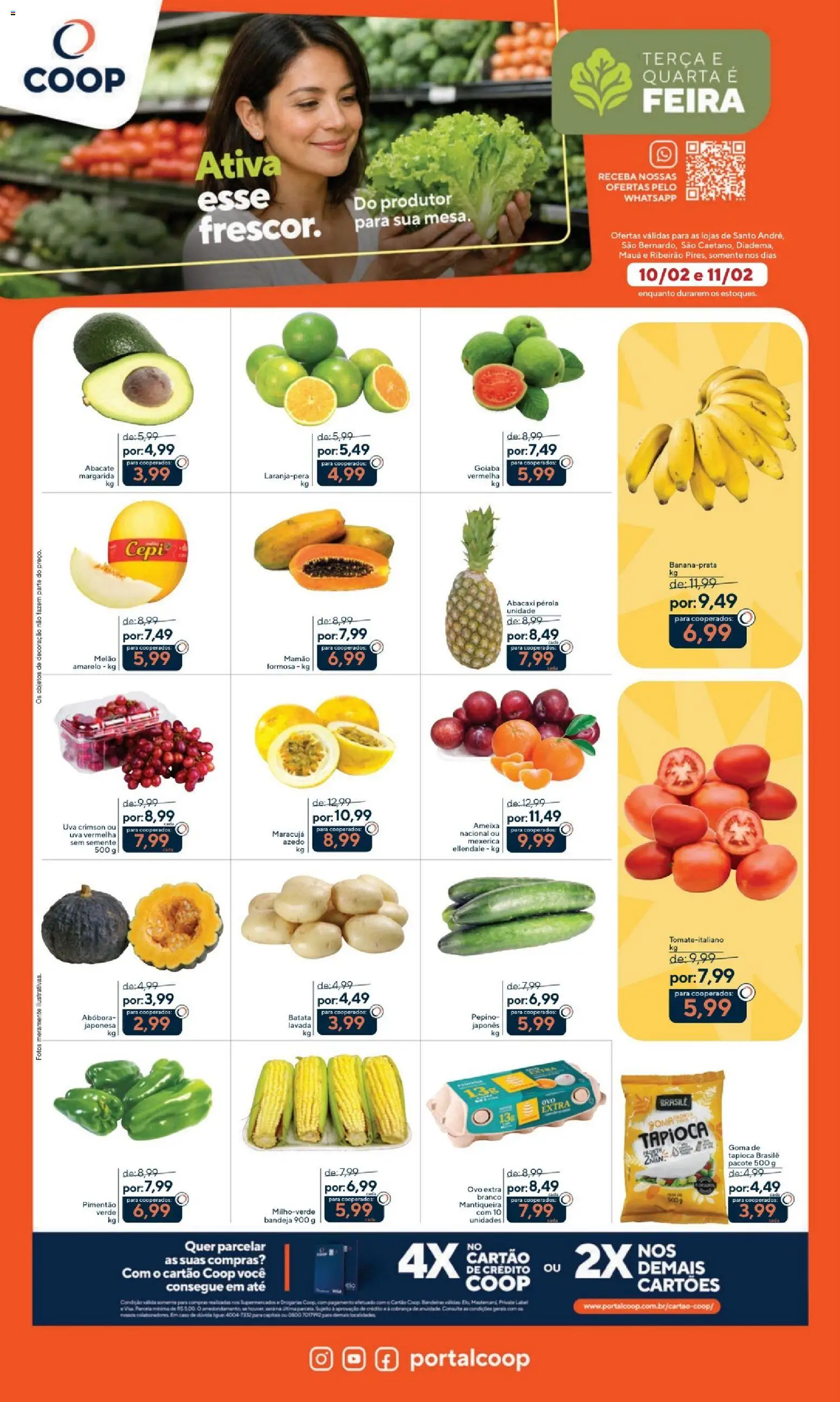 Pré-Visualização do folheto "Ofertas Terça e Quarta da Feira" da loja Coop válido a partir de 10/02/2026