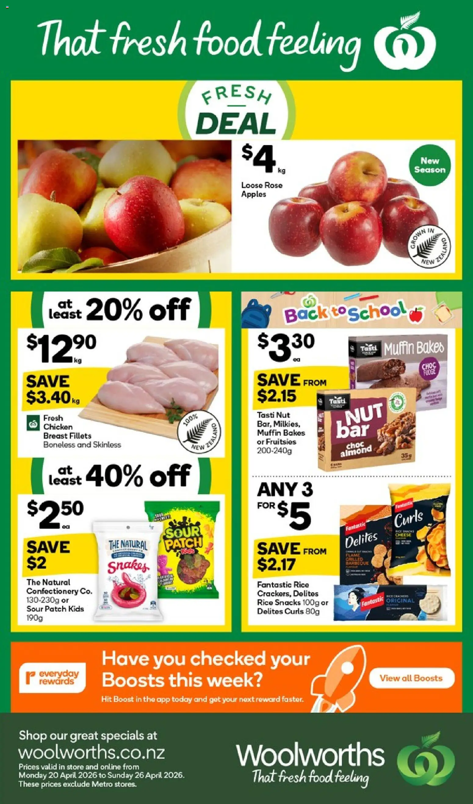 Preview of catalogue Woolworths South Island catalogue from shop Woolworths valid 20 Apr 2026