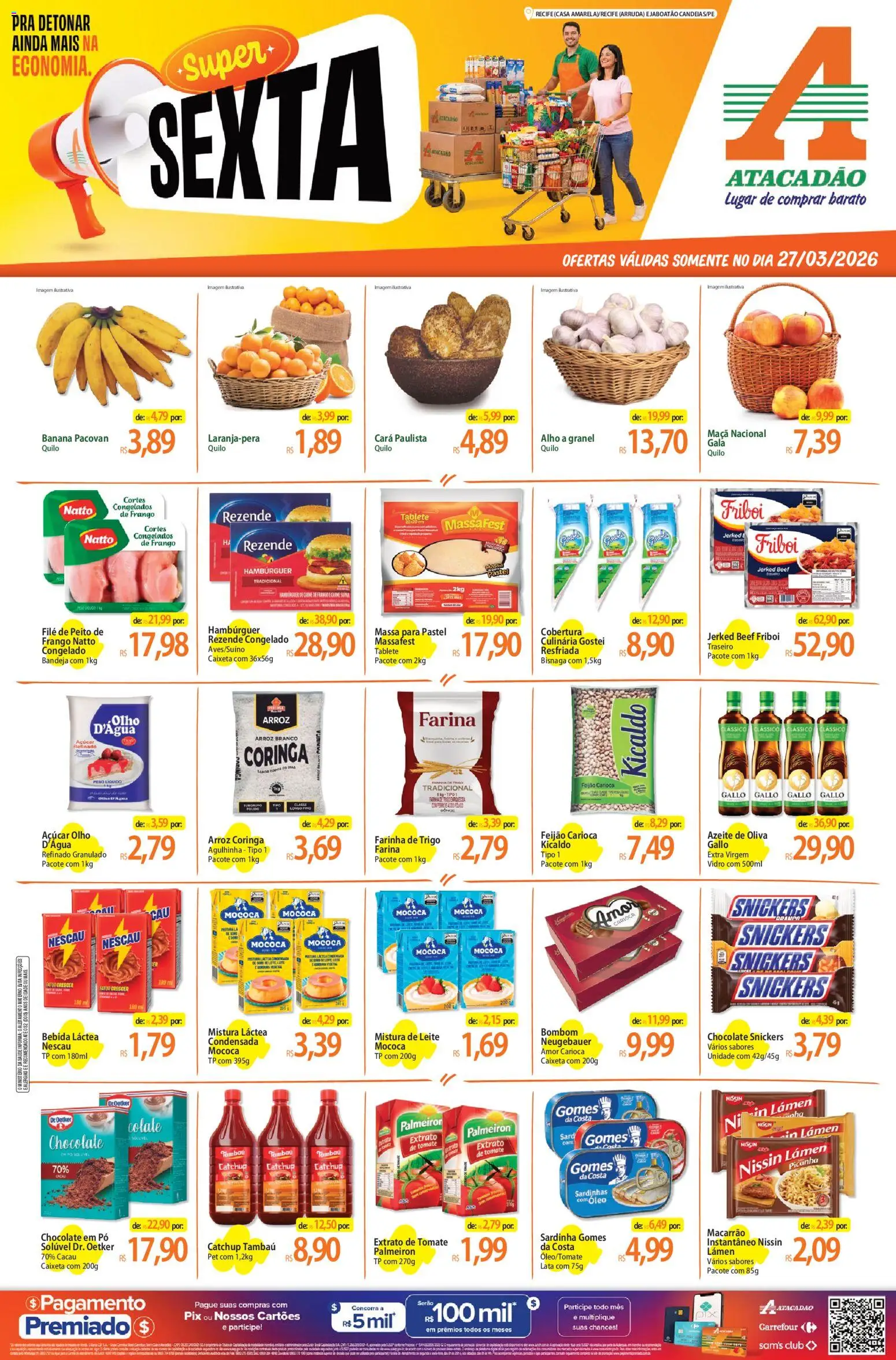 Pré-Visualização do folheto "Atacadão ofertas - PE" da loja Atacadão válido a partir de 27/03/2026