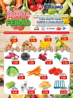 Pré-Visualização do folheto "Ofertas Quarta do Feirão" da loja Nagumo válido a partir de 09/07/2025