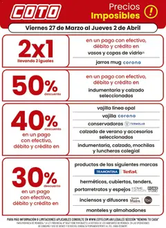 Vista previa del folleto de la tienda Coto válido desde el 27/03/2026 
