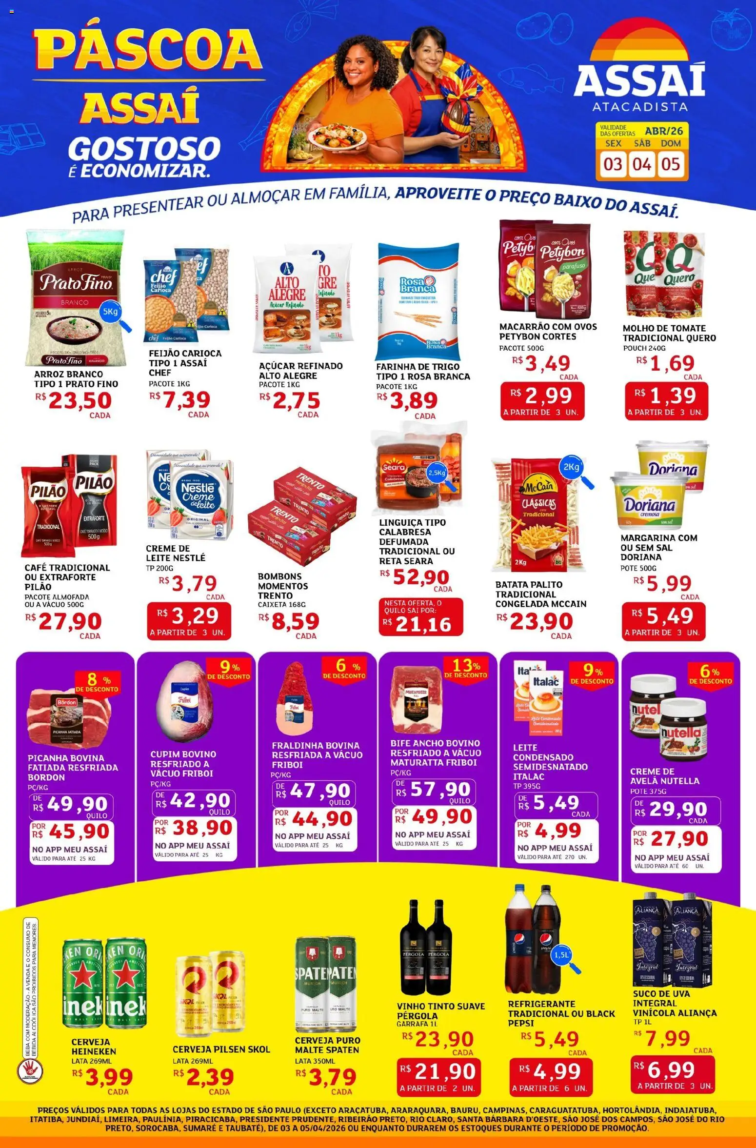 Pré-Visualização do folheto "Assaí Atacadista ofertas - SP" da loja Assaí Atacadista válido a partir de 03/04/2026
