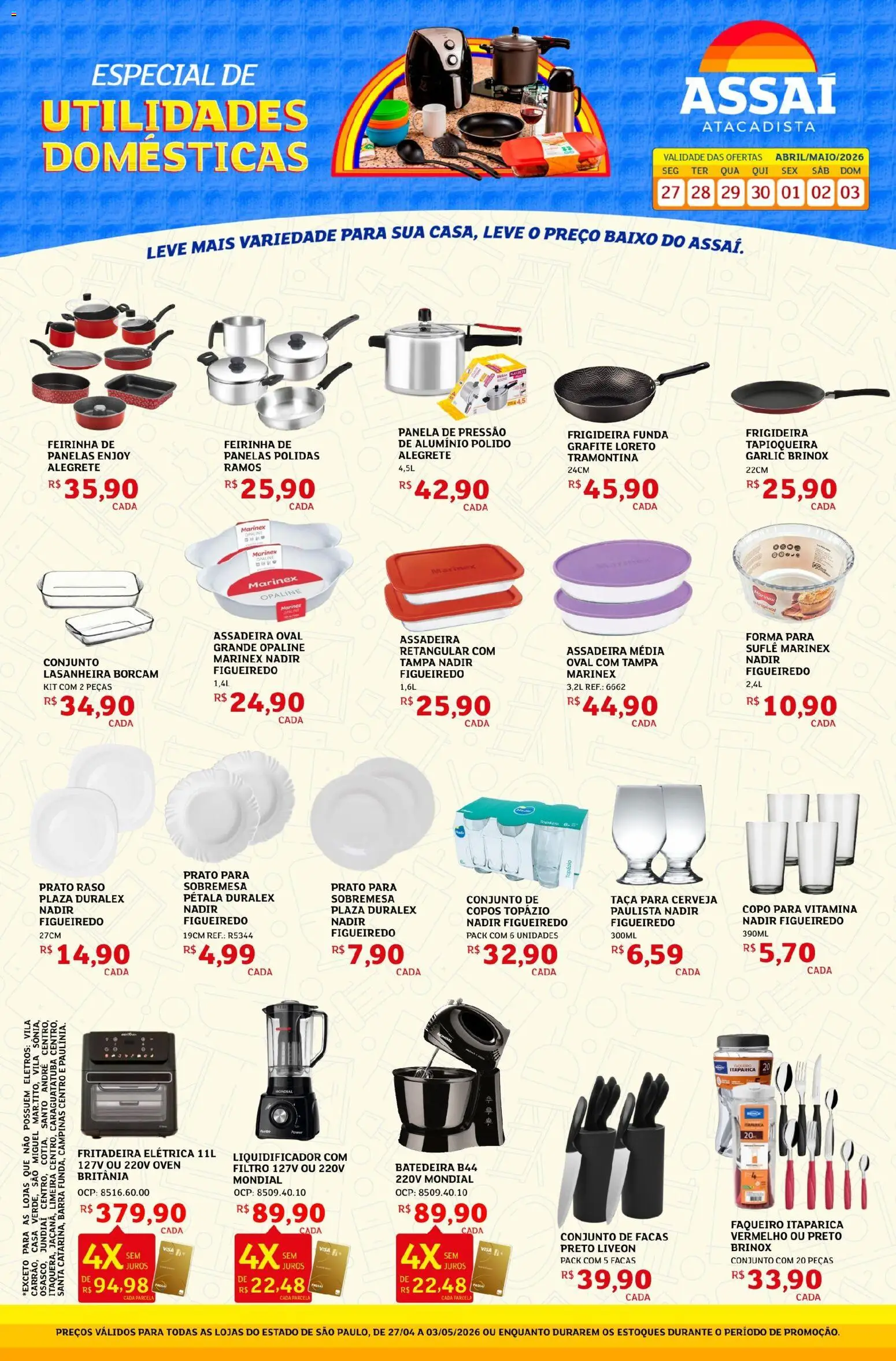 Pré-Visualização do folheto "Assaí Atacadista ofertas - SP" da loja Assaí Atacadista válido a partir de 27/04/2026