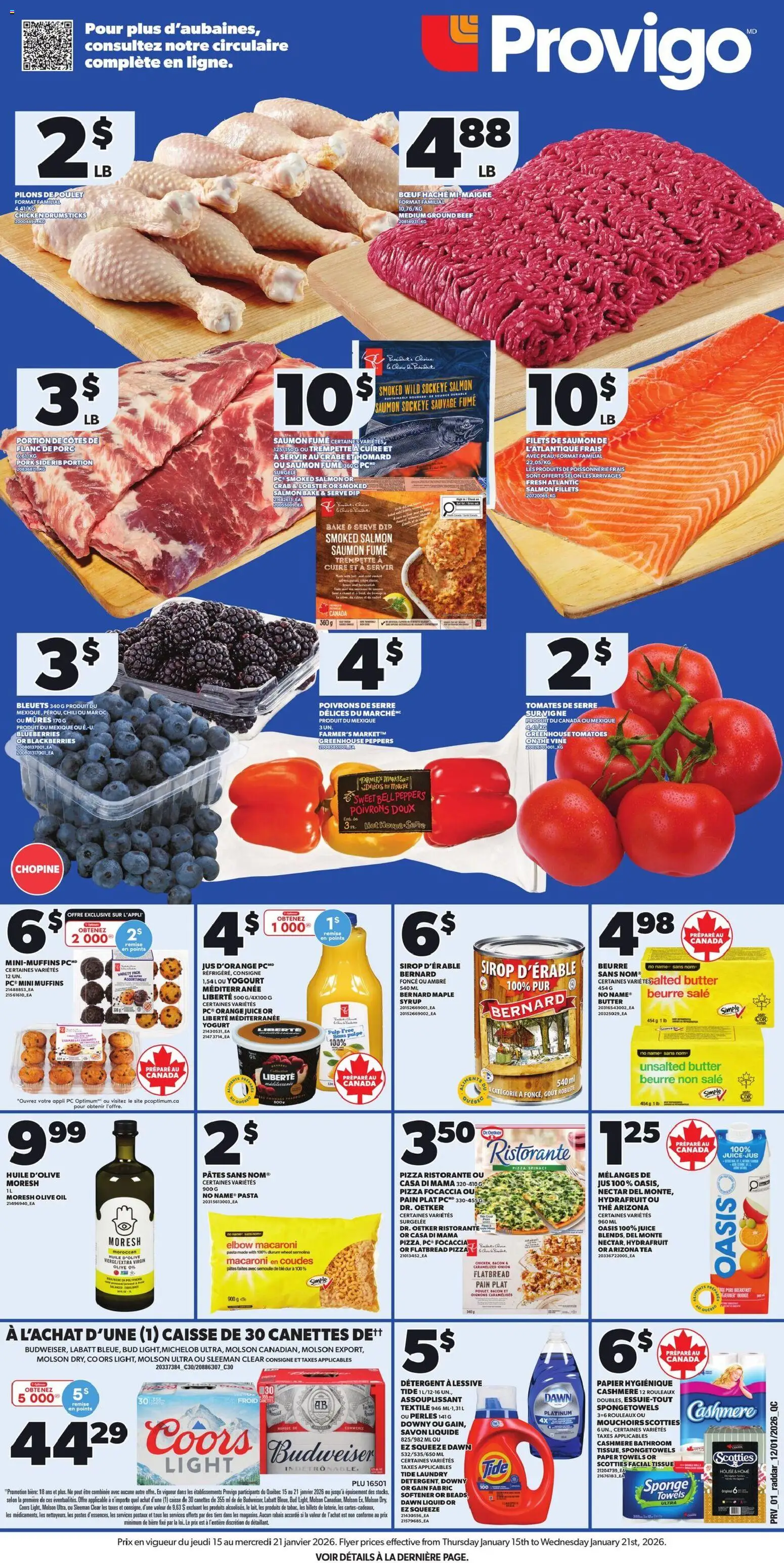 Preview of leaflet Weekly flyer / circulaire from shop Provigo is valid from Jan 15, 2026