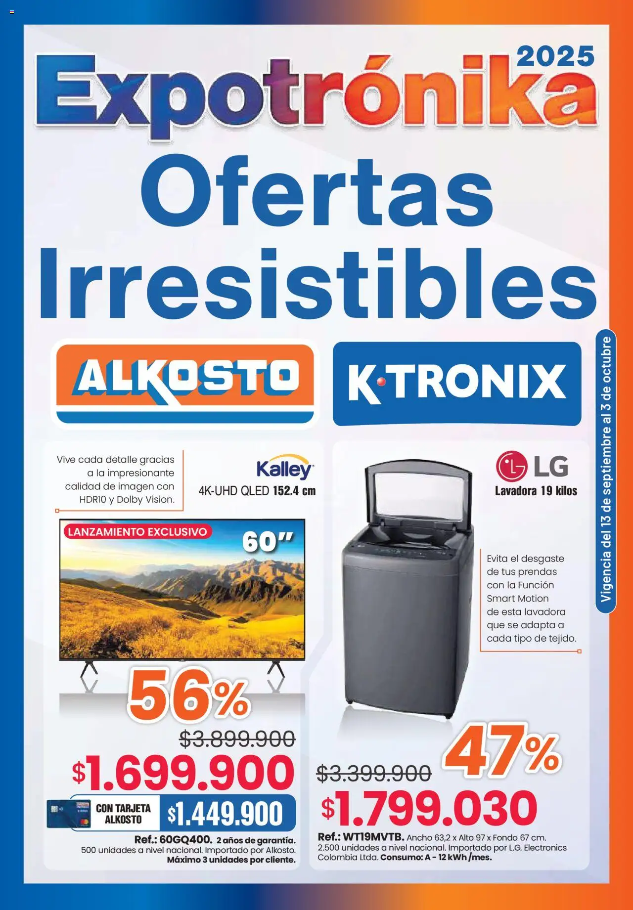 Alkosto Catálogo: 13/09/2025 - 03/11/2025 > Últimas Ofertas pagina numero 1