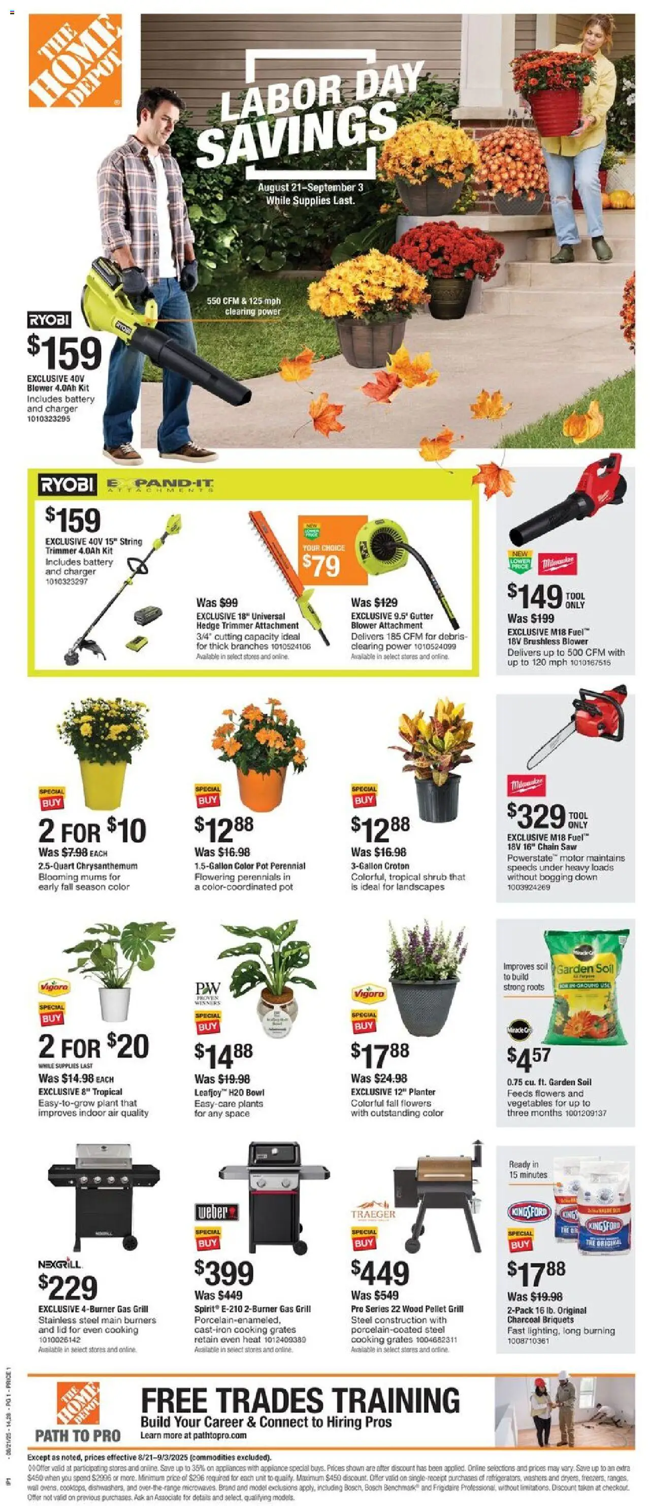 Home Depot Local Ad from 08/21/2025 - Flyer - Page number 1