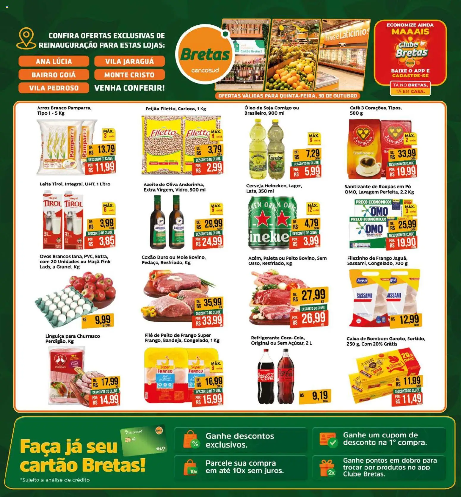 Pré-Visualização do folheto "Ofertas da semana" da loja Bretas válido a partir de 30/10/2025