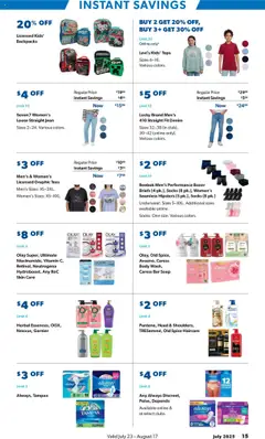Ad Preview of Sam's Club Instant Savings from 07/23/2025 | Page: 15