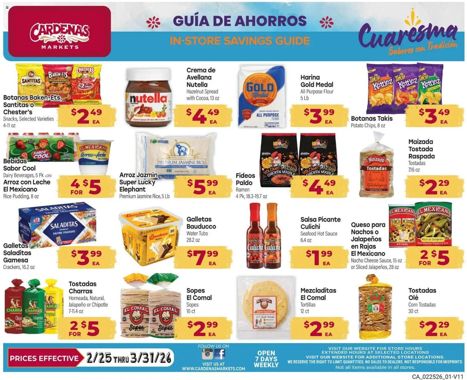 Ad Preview of Cardenas Cardenas Monthly Ad from 02/25/2026