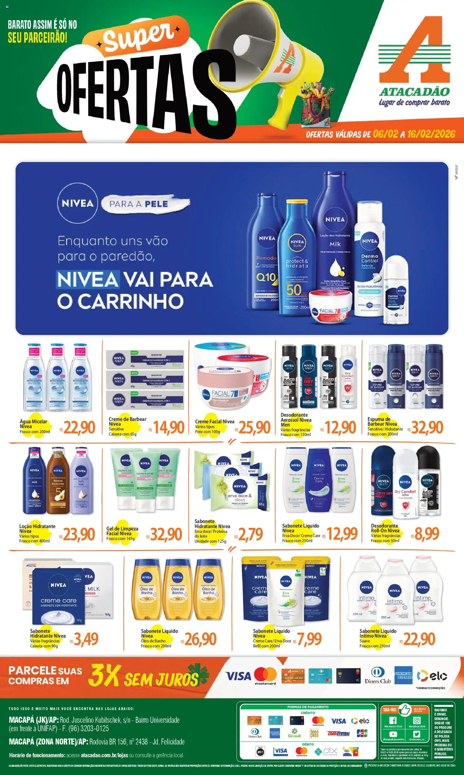 Pré-Visualização do folheto "Ofertas - AP" da loja Atacadão válido a partir de 06/02/2026