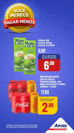 Pré-Visualização do folheto "Ofertas da semana" da loja Apoio Mineiro válido a partir de 27/10/2025