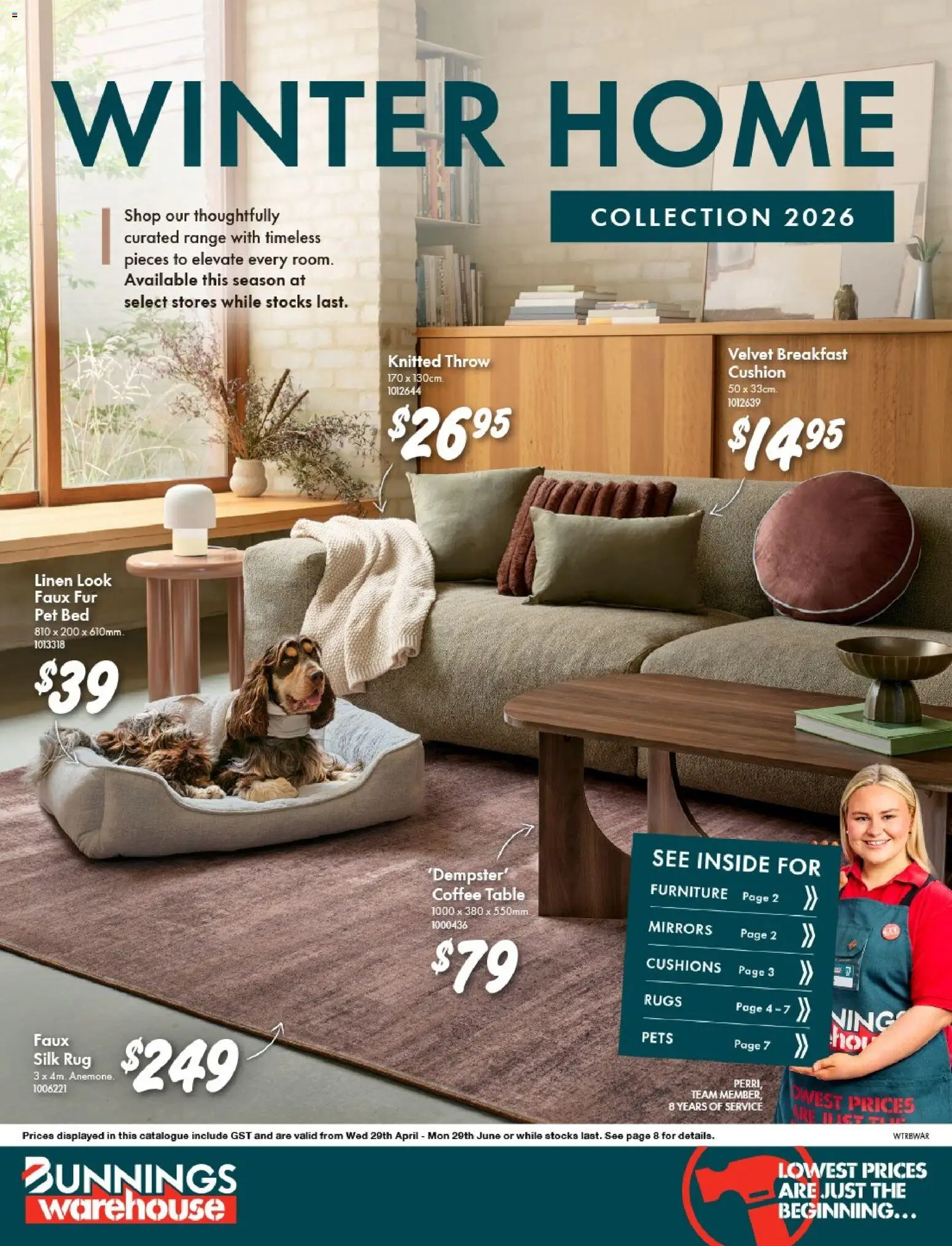 Preview of catalogue Bunnings Catalogue Winter home from shop Bunnings Warehouse valid 29/04/2026
