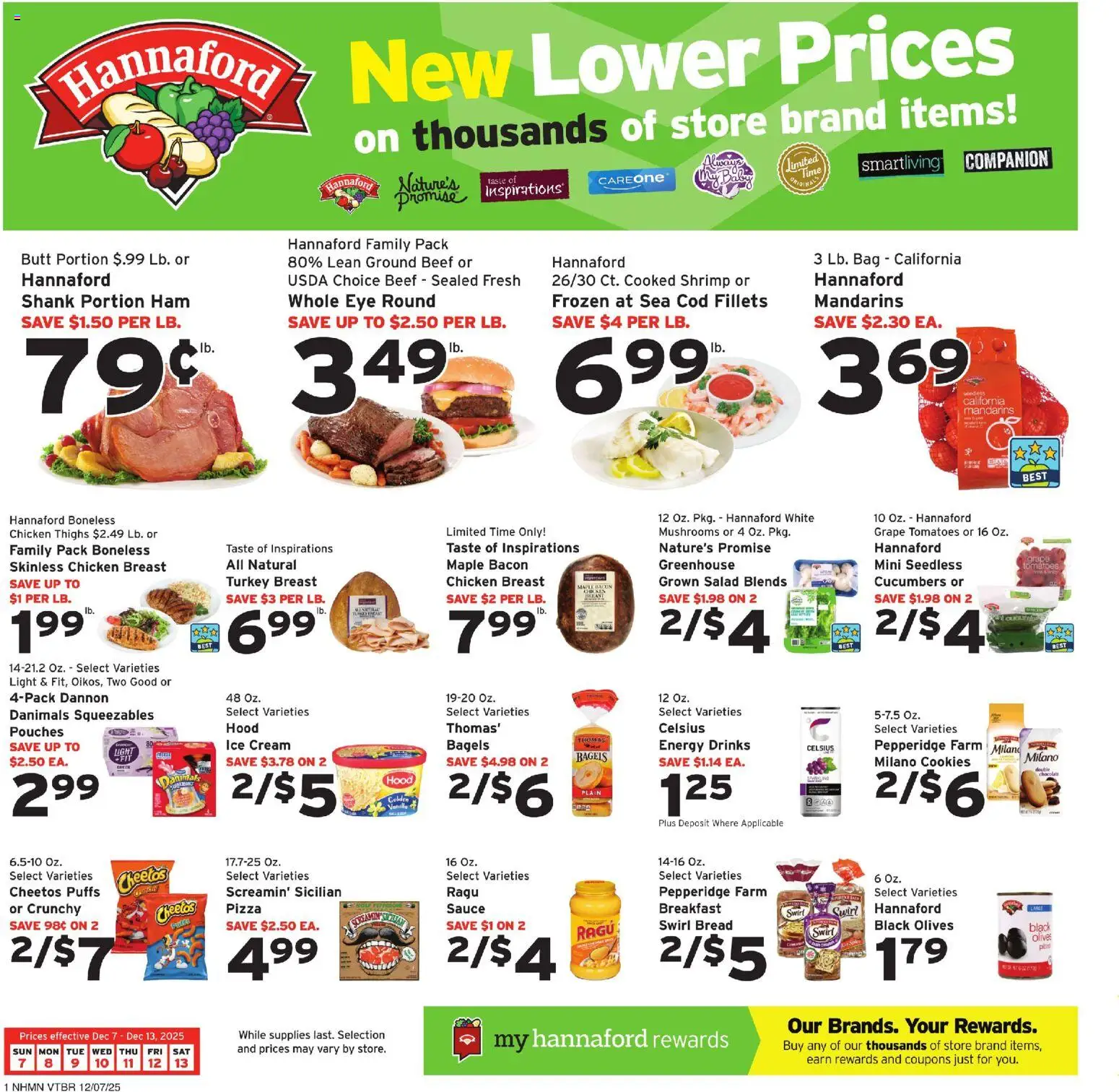 Ad Preview of Hannaford Weekly Ad from 12/07/2025