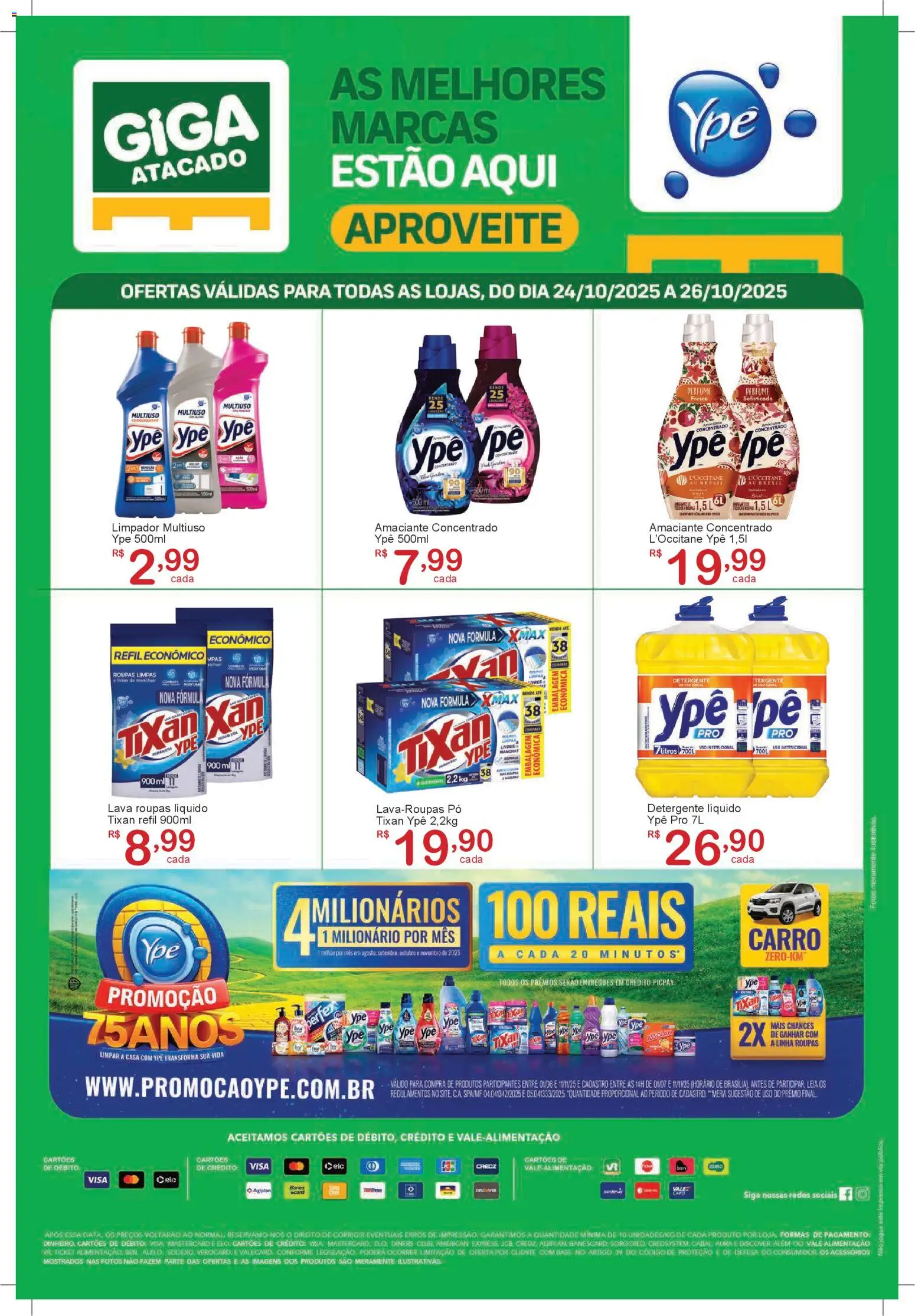 GIGA Atacado folheto "Ofertas Ypê " válido a partir de 24/10/2025 - número de página 1