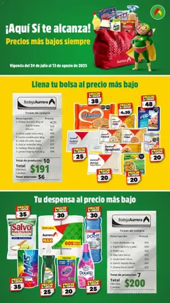 Vista previa las ofertas de la tienda Bodega Aurrerá - Folleto desde el 24/07/2025 