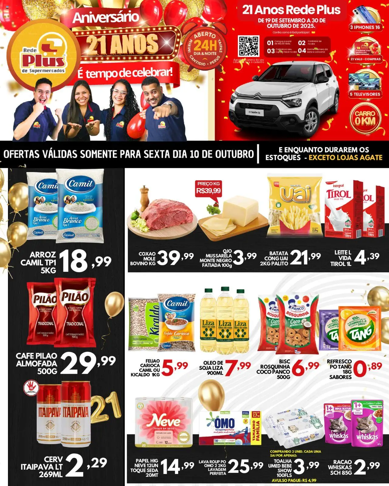 Rede Plus Supermercados folheto "Ofertas da semana" válido a partir de 10/10/2025 - número de página 1