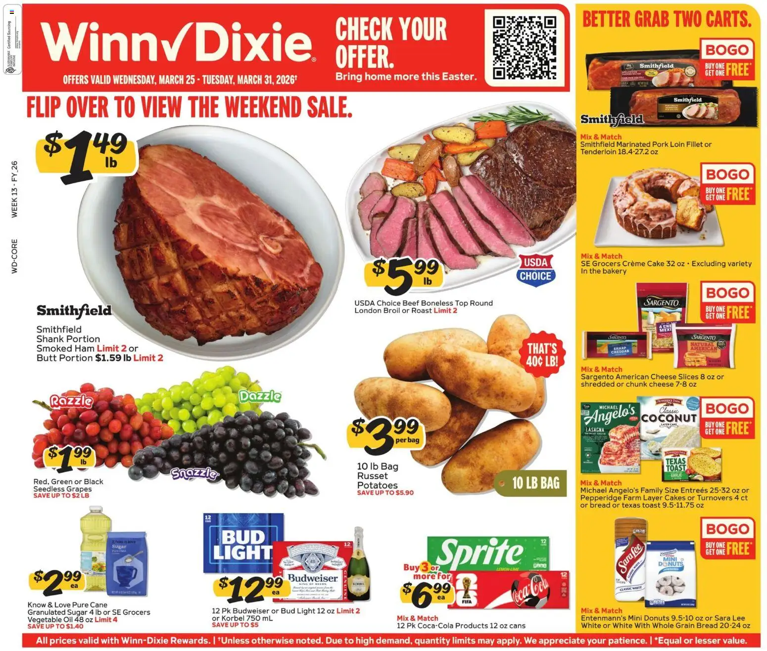 Ad Preview of Winn Dixie Winn Dixie Weekly Circular - FL from 03/25/2026