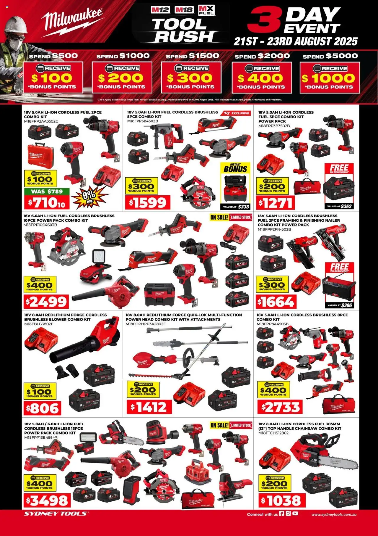Sydney Tools catalogue valid from 21/08/2025 - page 1 - Chainsaw, Tools