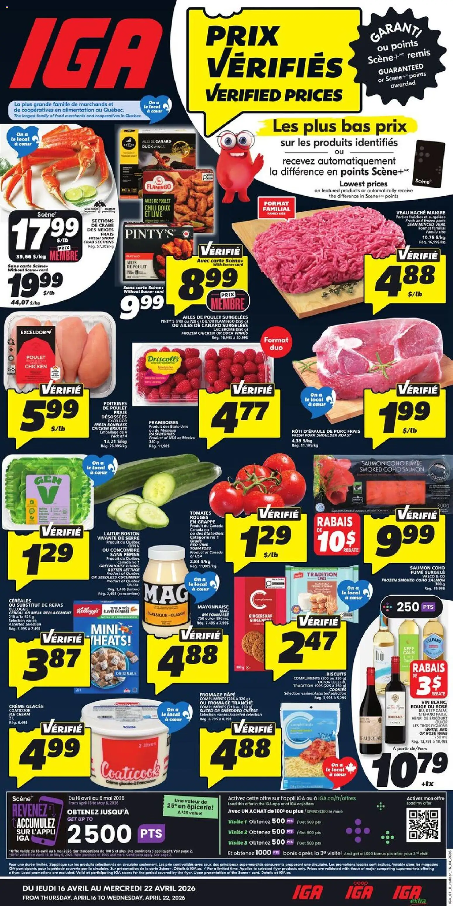 Preview of leaflet IGA circulaire - Quebec from shop IGA is valid from Apr 16, 2026