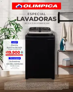  Vista previa del prospecto Especial de lavadoras del almacen Olímpica válida del 15/10/2025 al 31/10/2025