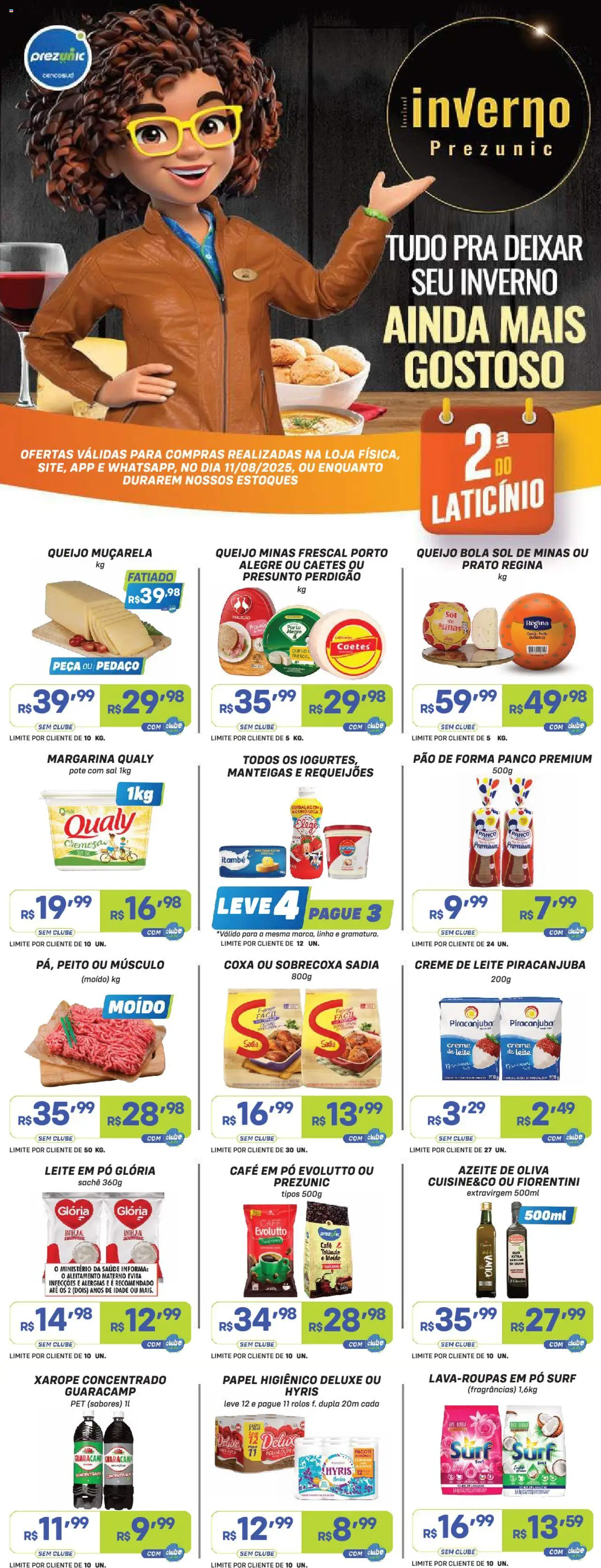 Prezunic folheto "Encarte" válido a partir de 11/08/2025 - número de página 1