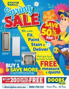 Preview of catalogue Catalogue from shop Doors Plus valid 01/09/2025