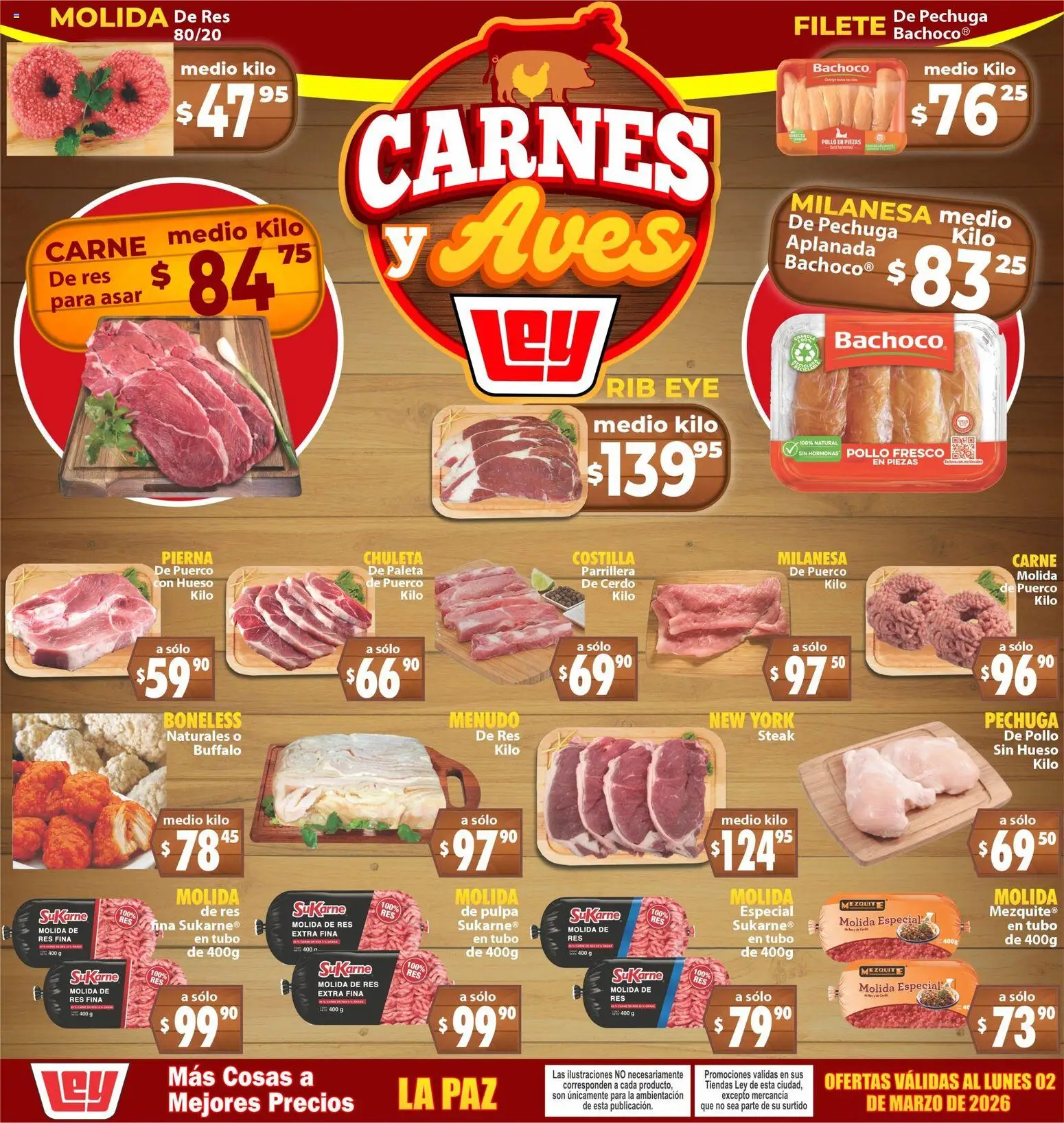 Vista previa las ofertas de la tienda Casa Ley - Casa Ley folleto Carnes y Aves desde el 28/02/2026 