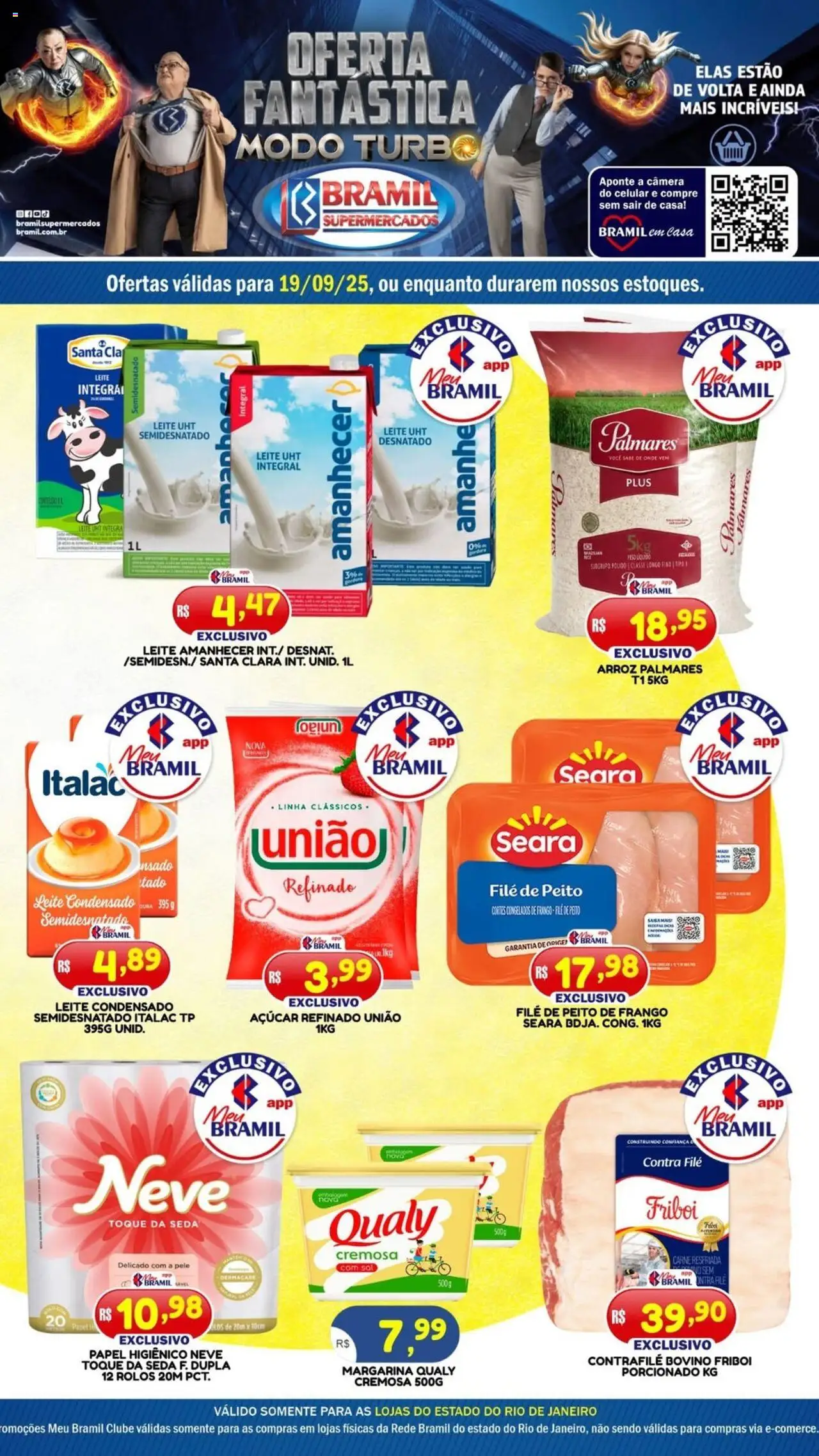 Bramil Supermercados folheto "Ofertas do Dia" válido a partir de 19/09/2025 - número de página 1