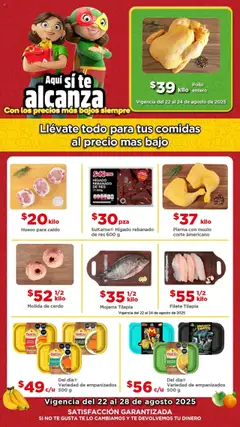 Vista previa las ofertas de la tienda Bodega Aurrerá - Folleto Precio más Bajo desde el 22/08/2025 