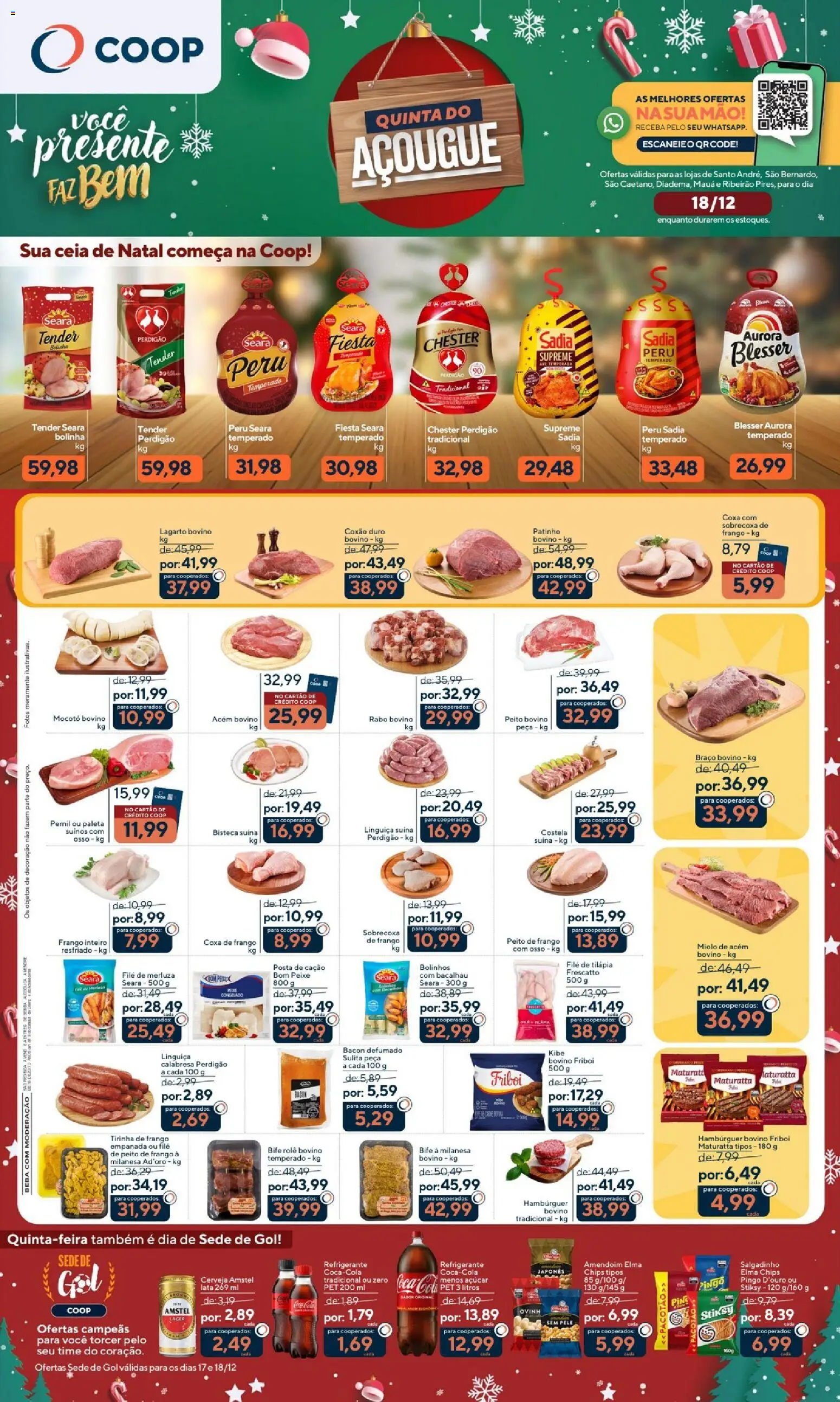 Pré-Visualização do folheto "Ofertas Quinta do Açougue" da loja Coop válido a partir de 18/12/2025