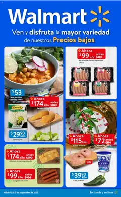 Vista previa las ofertas de la tienda Walmart - Folleto Precios Bajos desde el 12/09/2025 