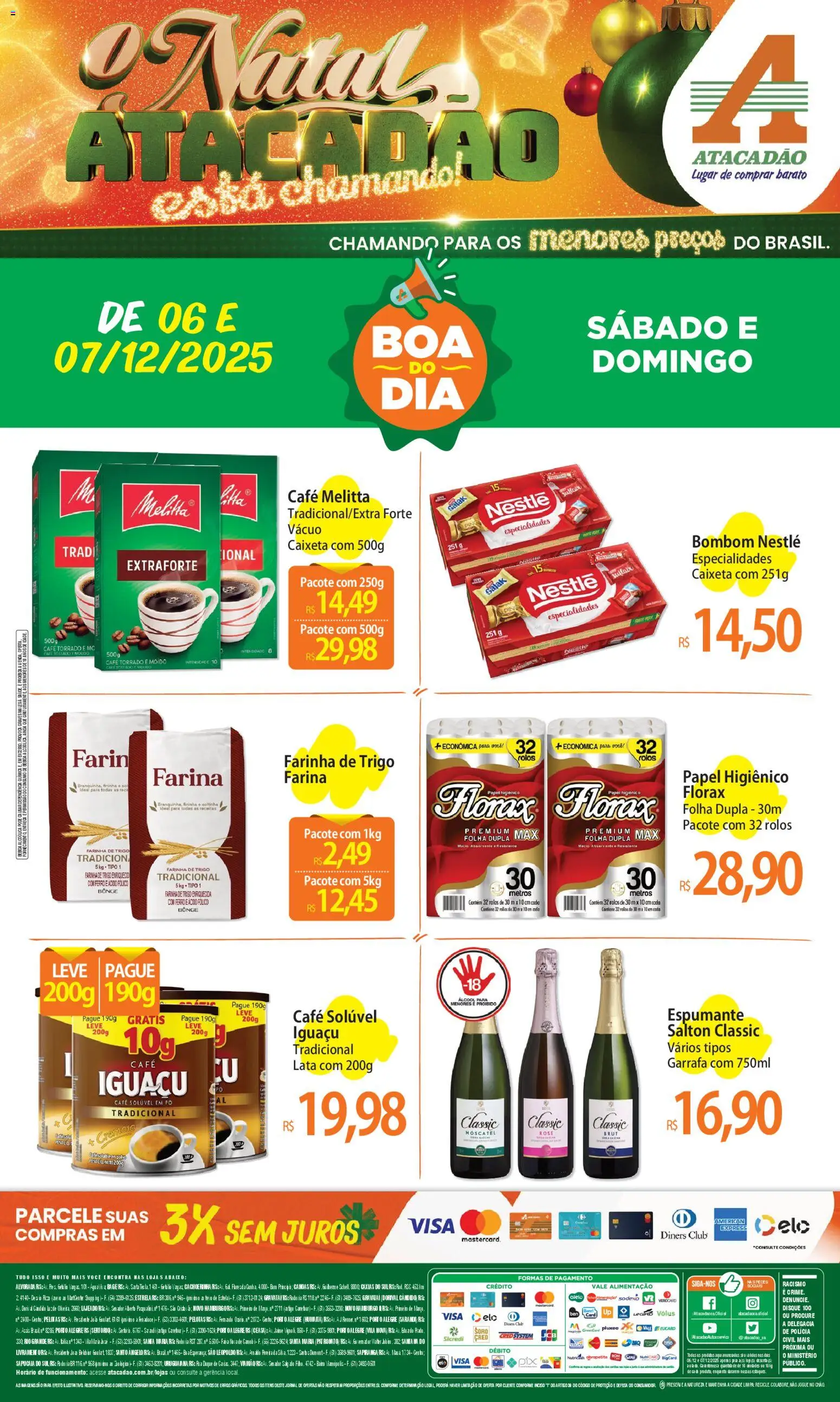 Pré-Visualização do folheto "Ofertas - RS" da loja Atacadão válido a partir de 06/12/2025