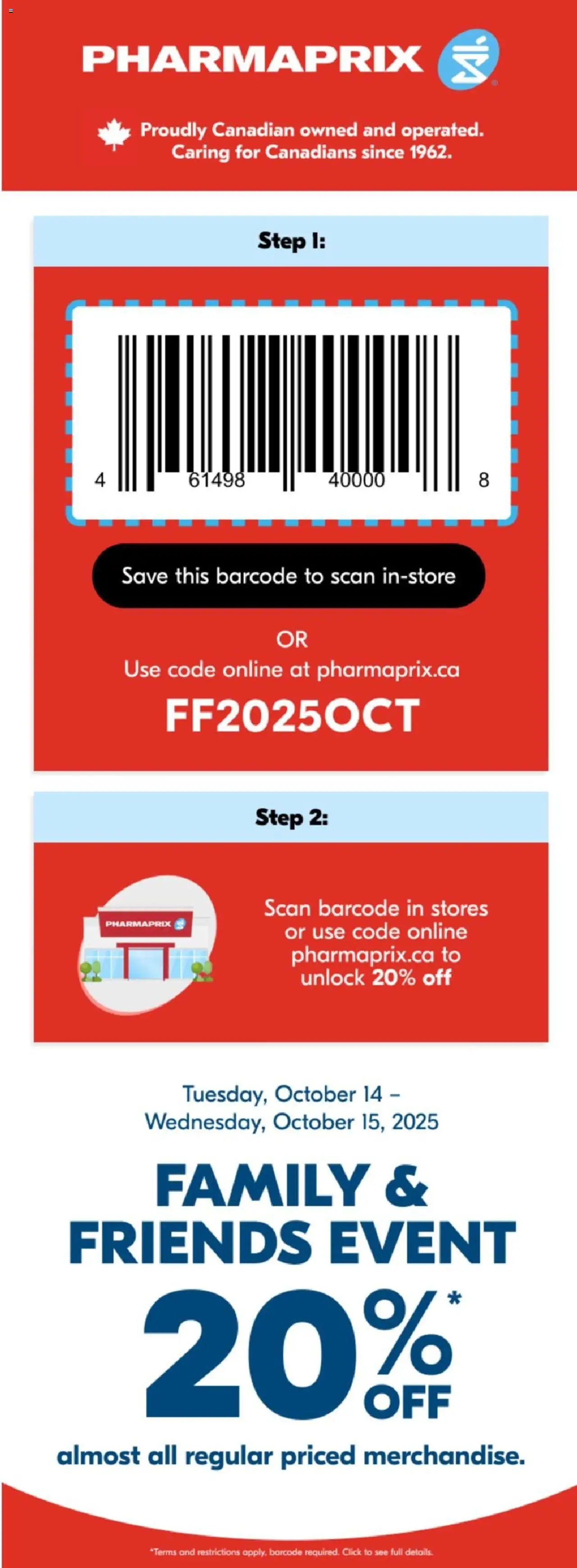 Pharmaprix flyer valid from Oct 14, 2025 - page number 1