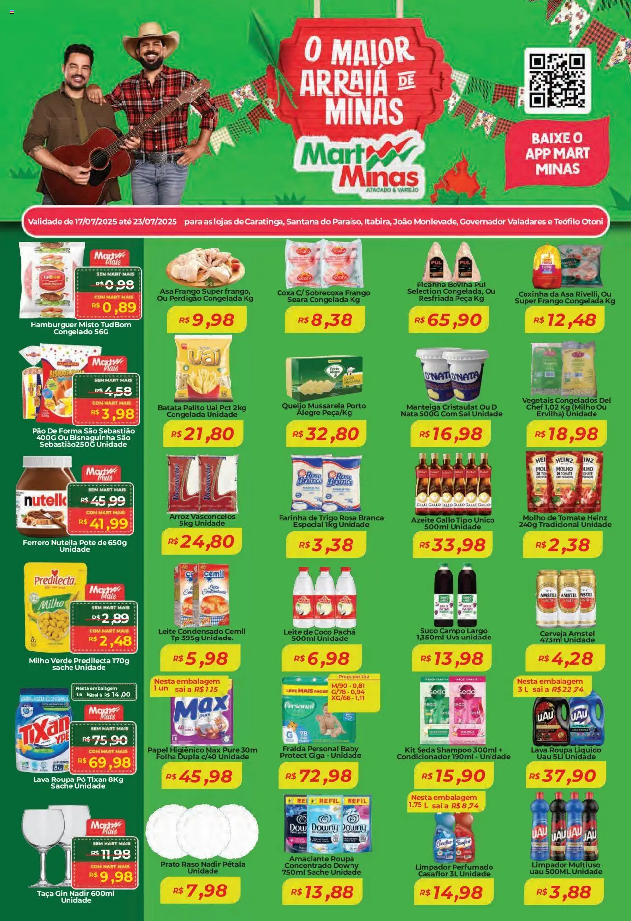 Mart Minas folheto "Ofertas da semana" válido a partir de 17/07/2025 - número de página 1