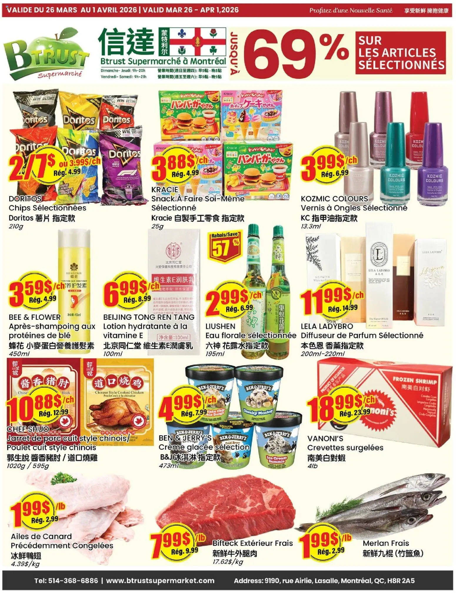 Preview of leaflet Btrust Supermarket weekly flyer / circulaire from shop Btrust Supermarket is valid from Mar 26, 2026