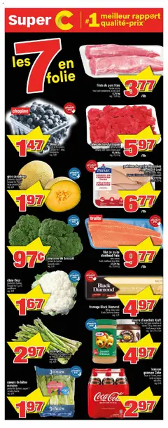 Un aperçu du dépliant Weekly flyer / circulaire du magasin Super C est valide à partir 7 août 2025