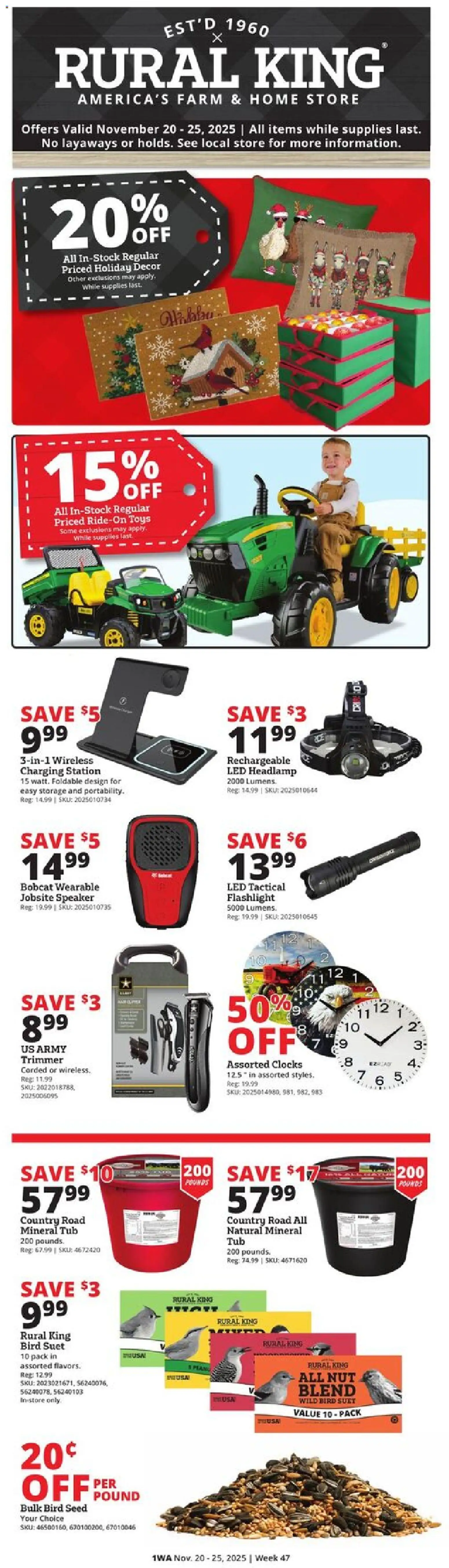 Ad Preview of Rural King Black Friday from 11/20/2025