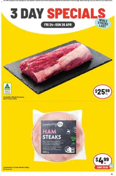 Preview of catalogue IGA 3 Day Specials QLD from shop IGA valid 24/04/2026