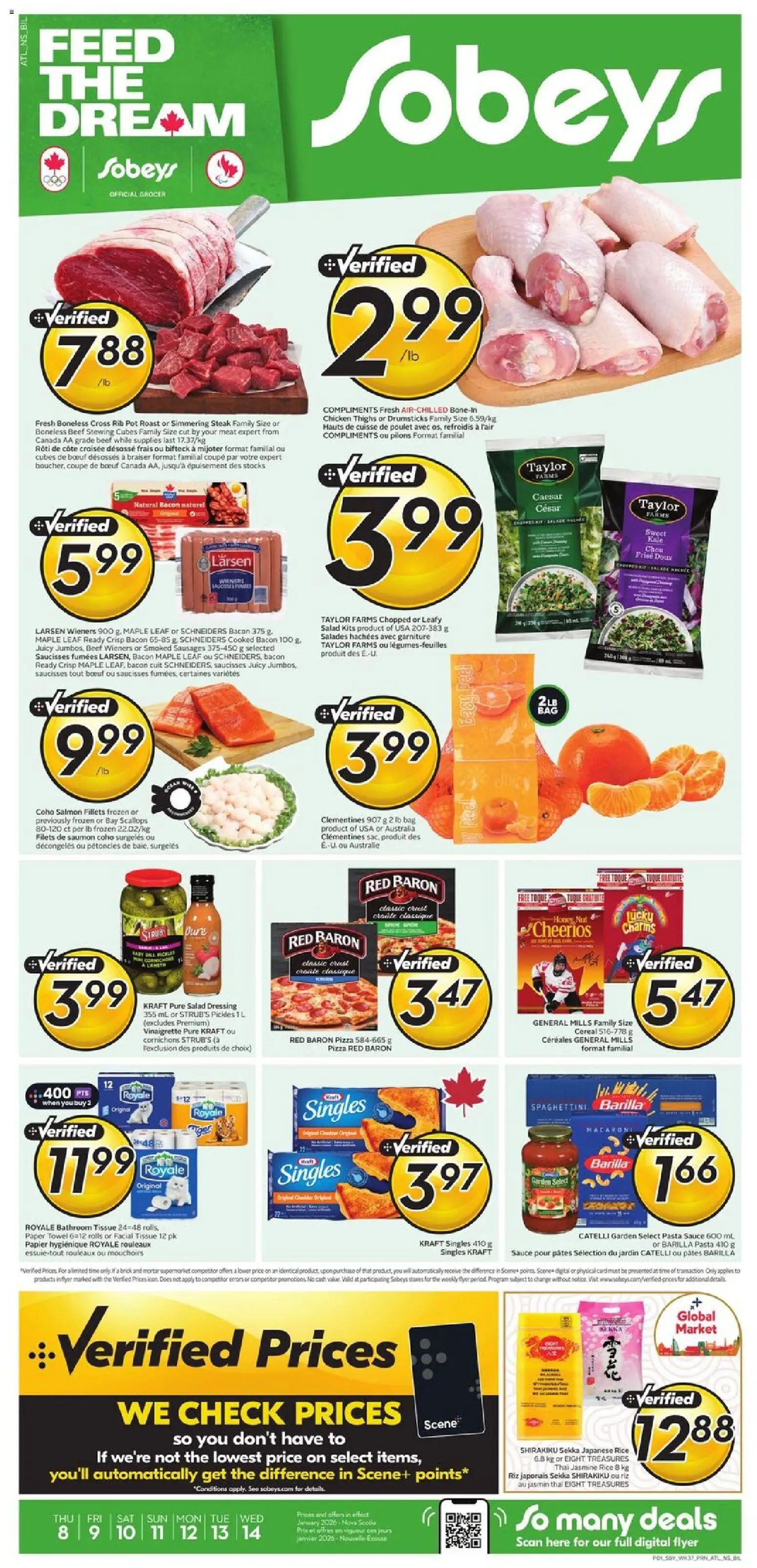 Preview of leaflet Weekly Flyer - NS from shop Sobeys is valid from Jan 08, 2026