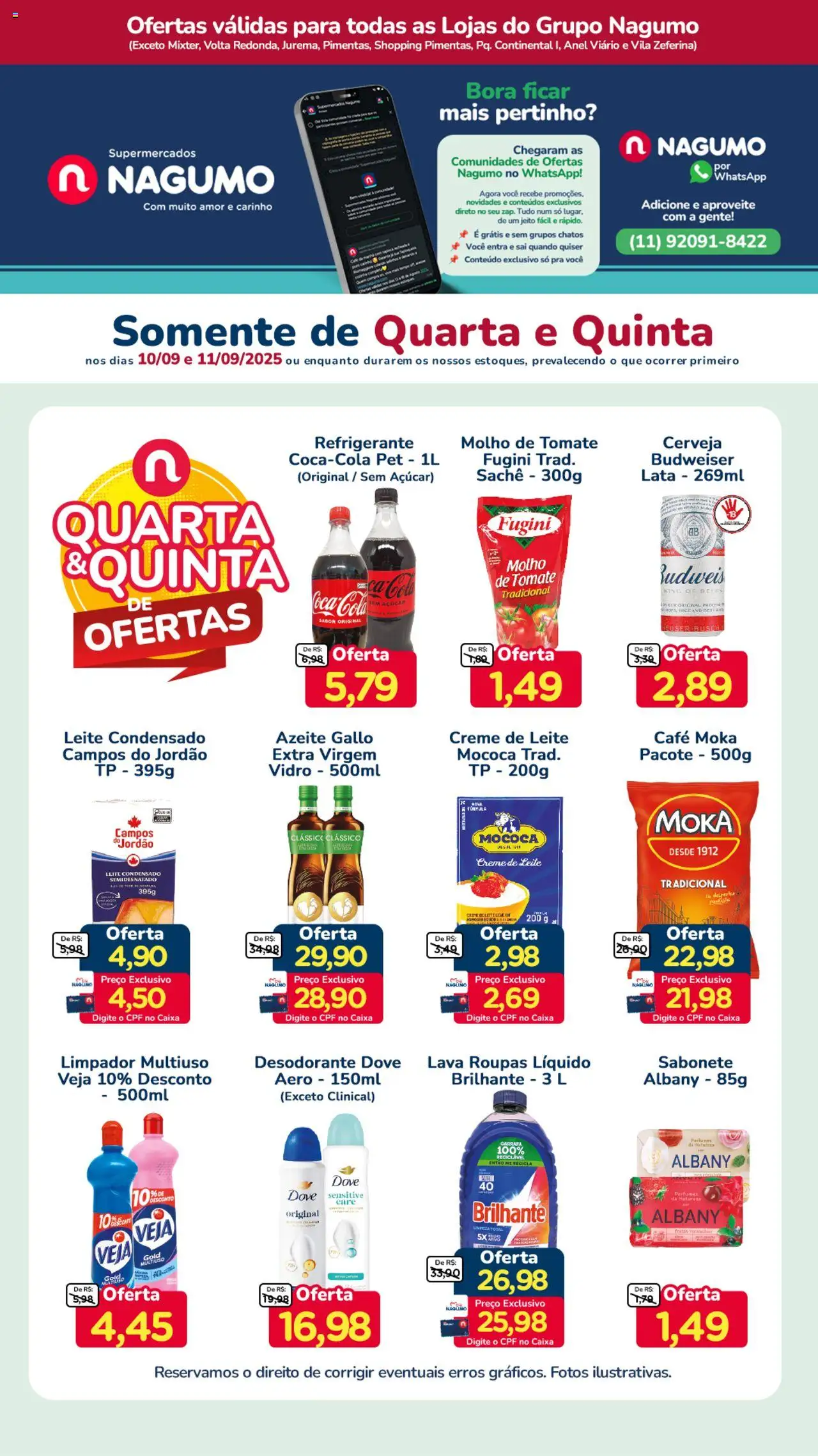 Nagumo folheto "Ofertas Quarta e Quinta" válido a partir de 10/09/2025 - número de página 1
