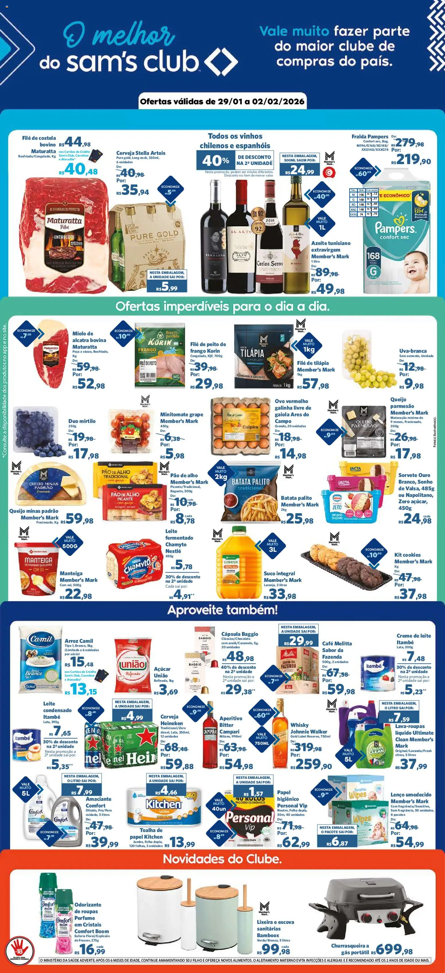 Pré-Visualização do folheto "Ofertas da semana" da loja Sam's Club válido a partir de 29/01/2026