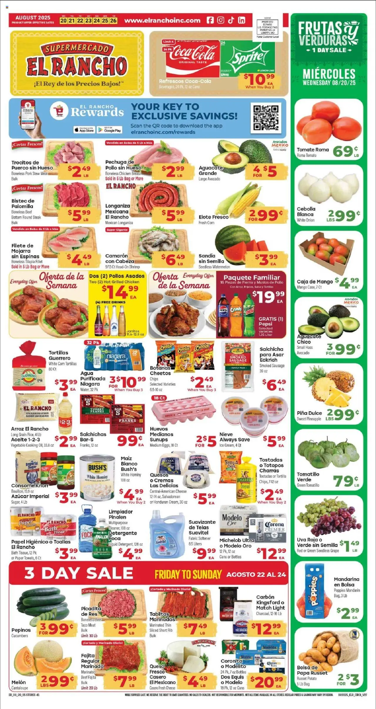 El Rancho Weekly Ad from 08/20/2025 - Flyer - Page number 1