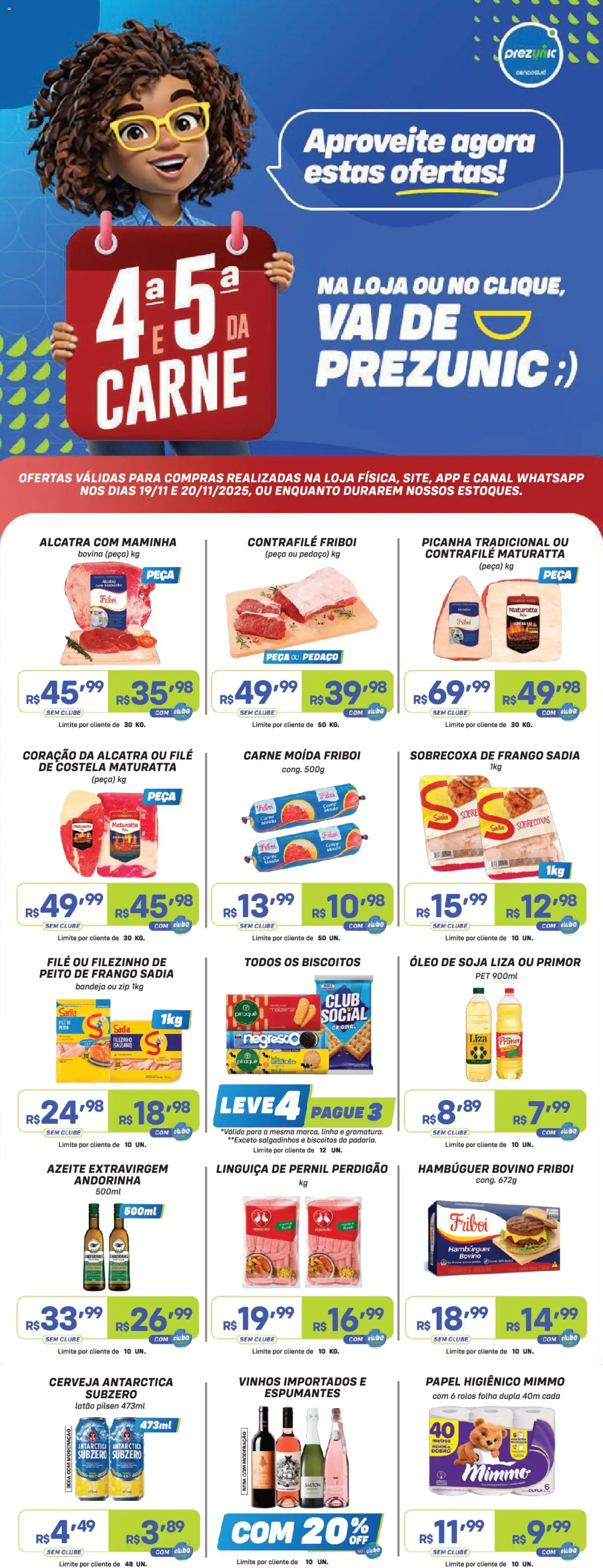 Pré-Visualização do folheto "Encarte" da loja Prezunic válido a partir de 19/11/2025