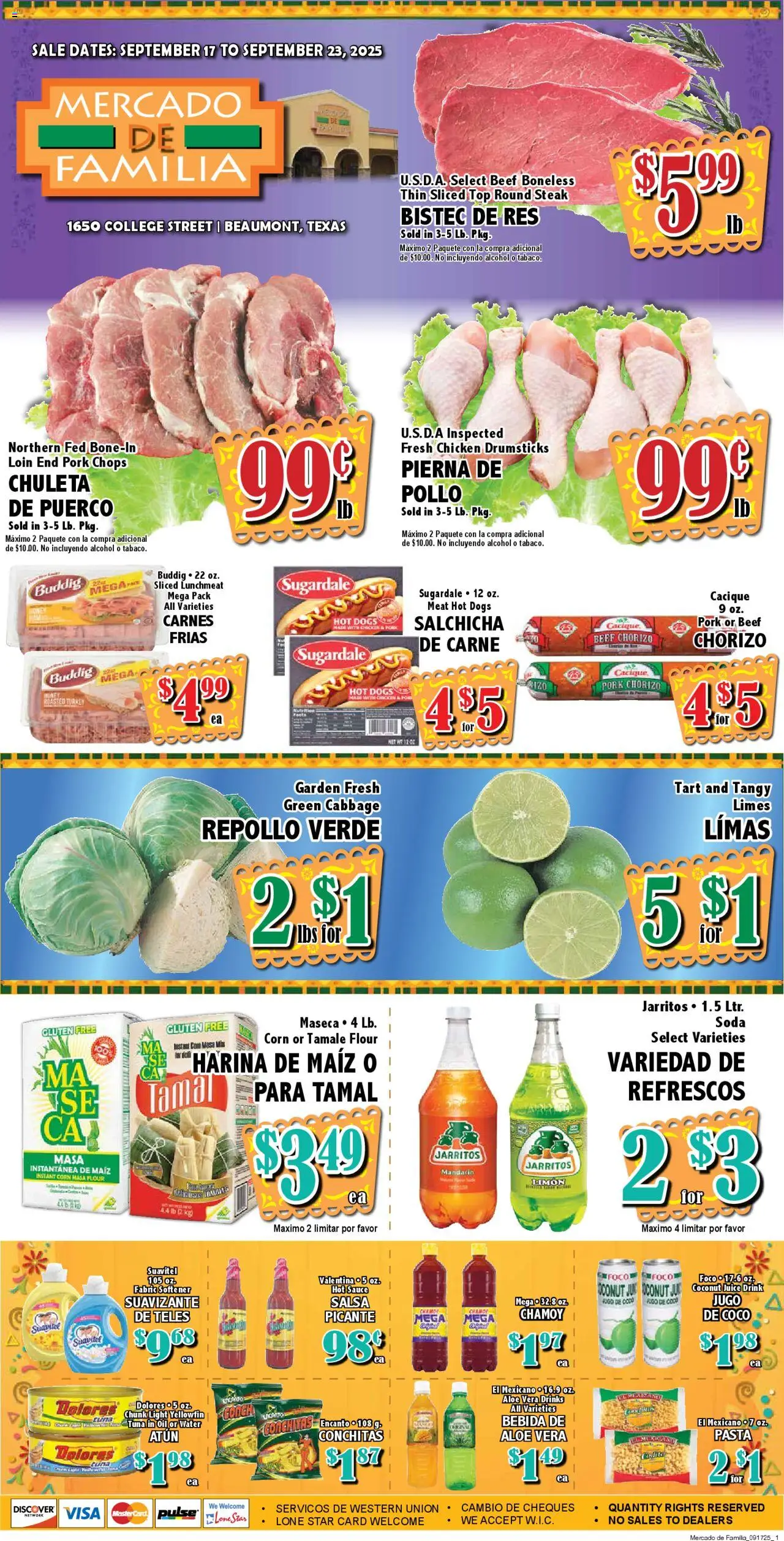 Market Basket Mercado from 09/17/2025 - Flyer - Page number 1