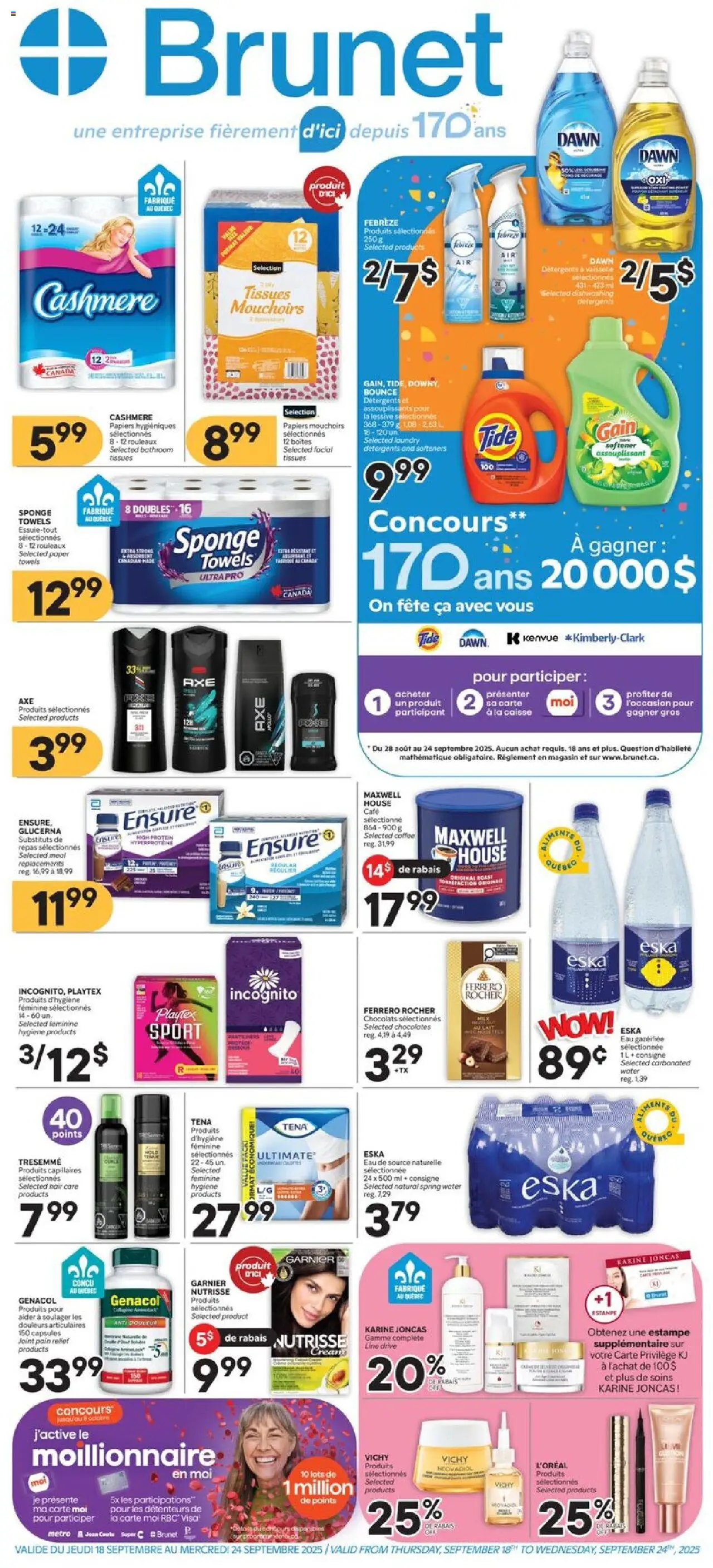 Brunet flyer valid from Sep 18, 2025 - page number 1