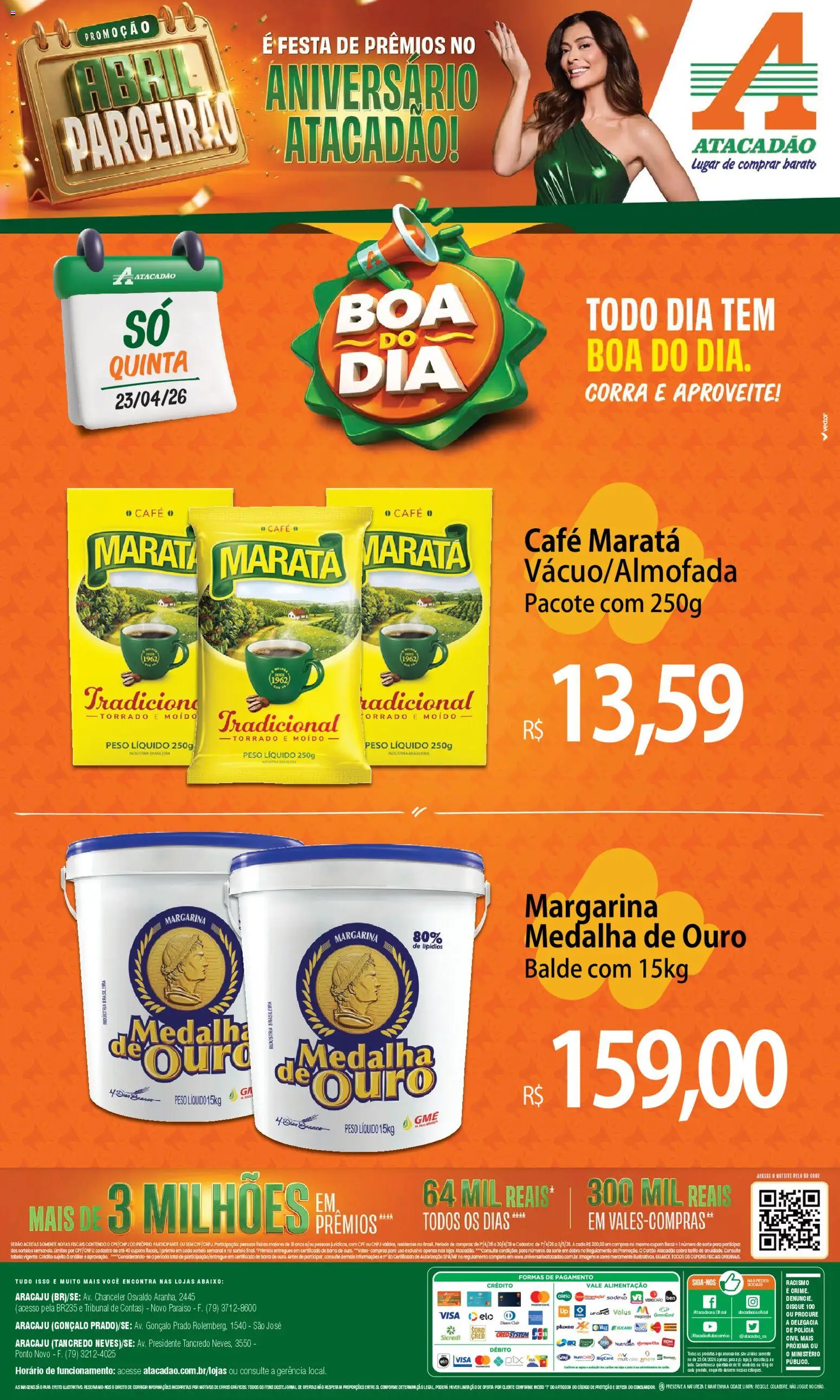 Pré-Visualização do folheto "Atacadão ofertas - SE" da loja Atacadão válido a partir de 23/04/2026